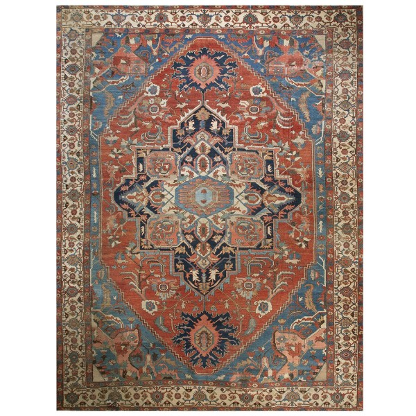 19th Century N.W. Persian Serapi Carpet 